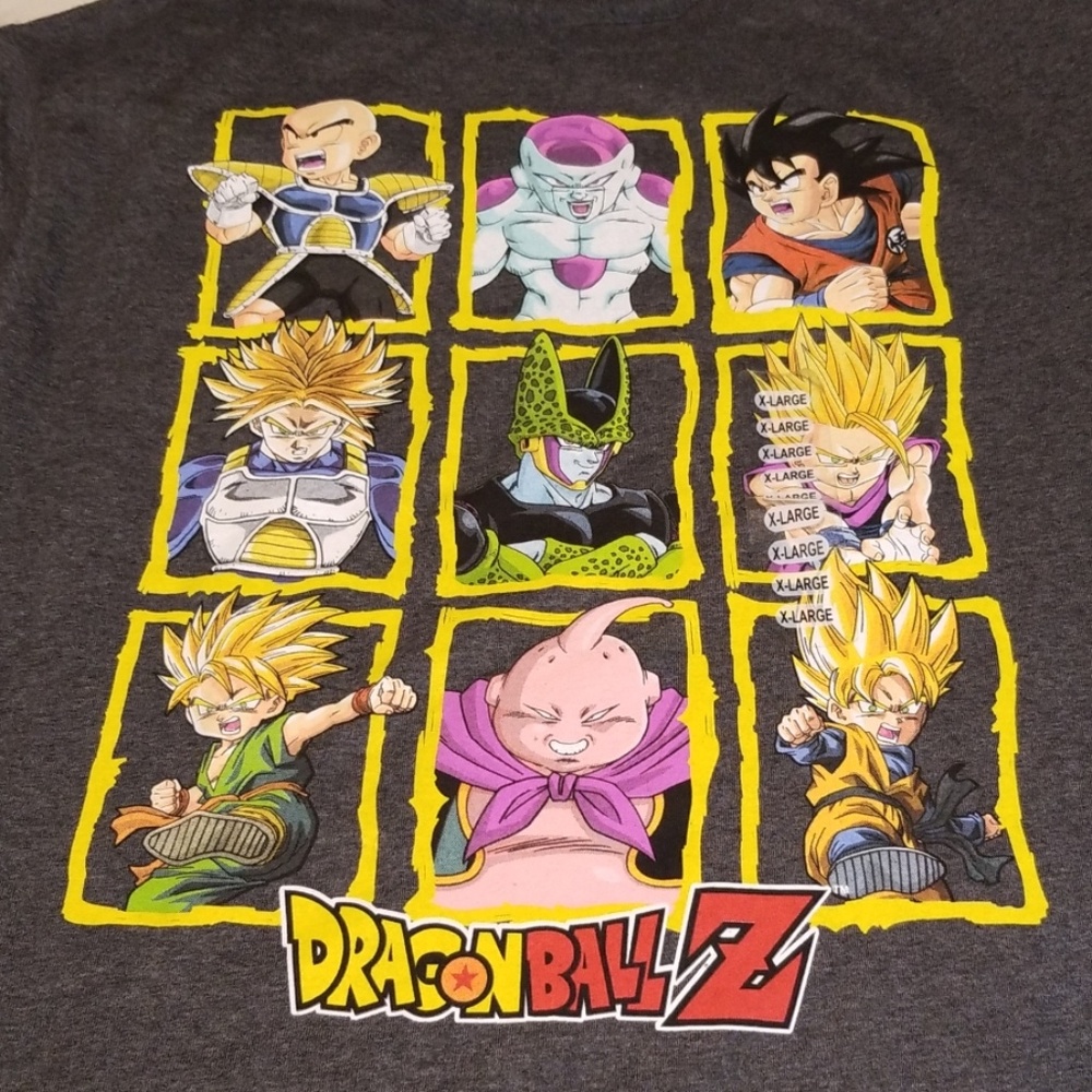NWT XL Dragon Ball Z Character Portraits Tee
